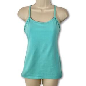 Lululemon Light Blue Shelf Bra Racerback Athletic Tank Top Womens Sz 6
